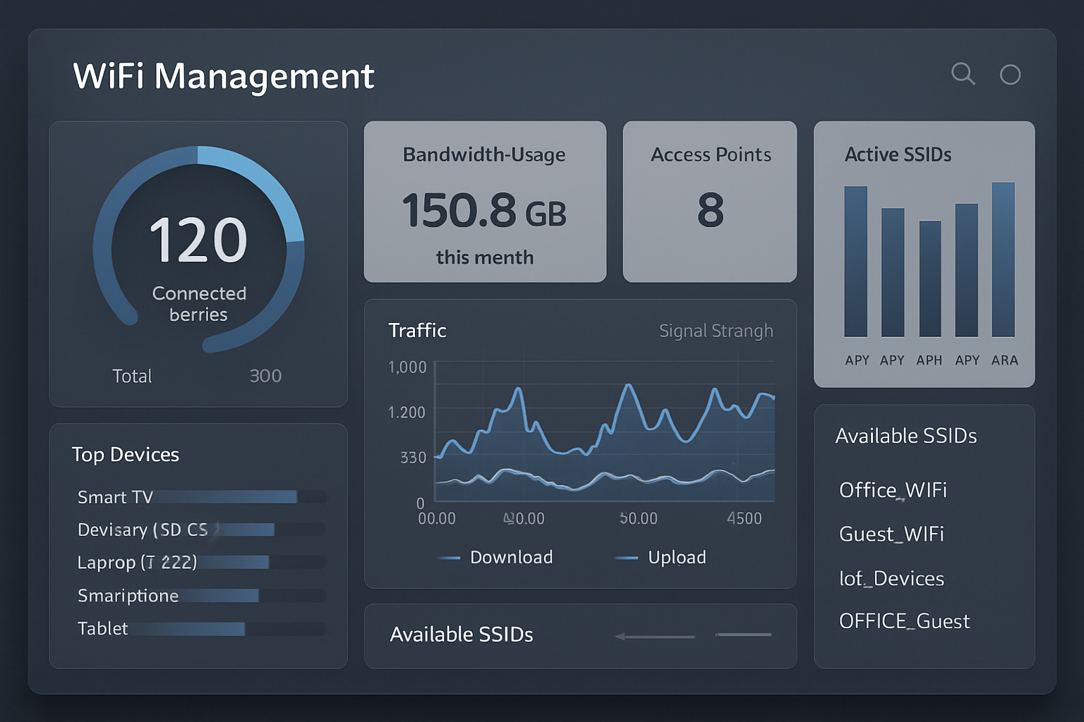 Efficient WiFi Management Dashboard